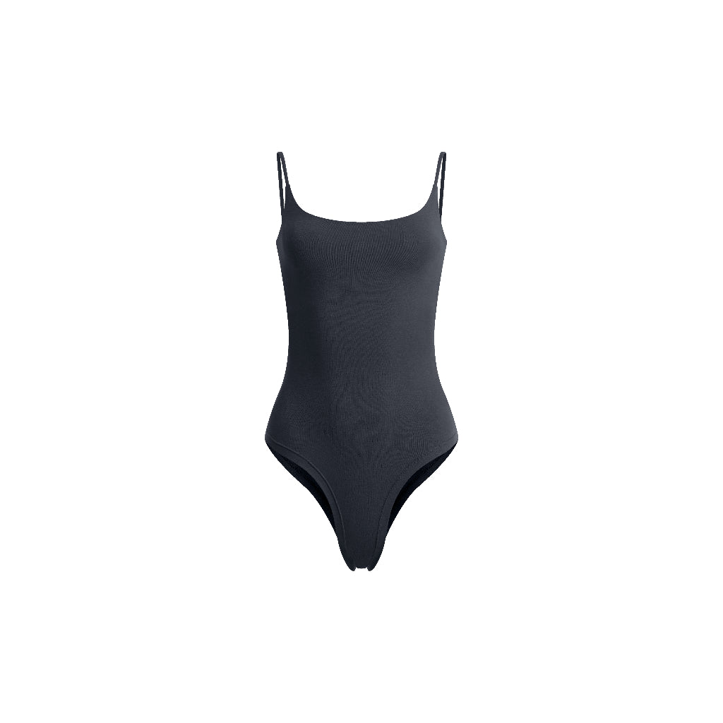 Samantha Round Neck Strappy Tank Top Bodysuit