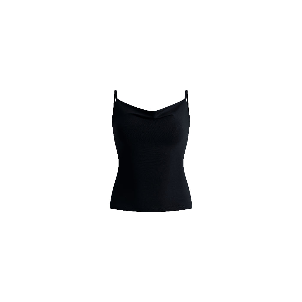 Simone Cowl Neck Strappy Tank Top