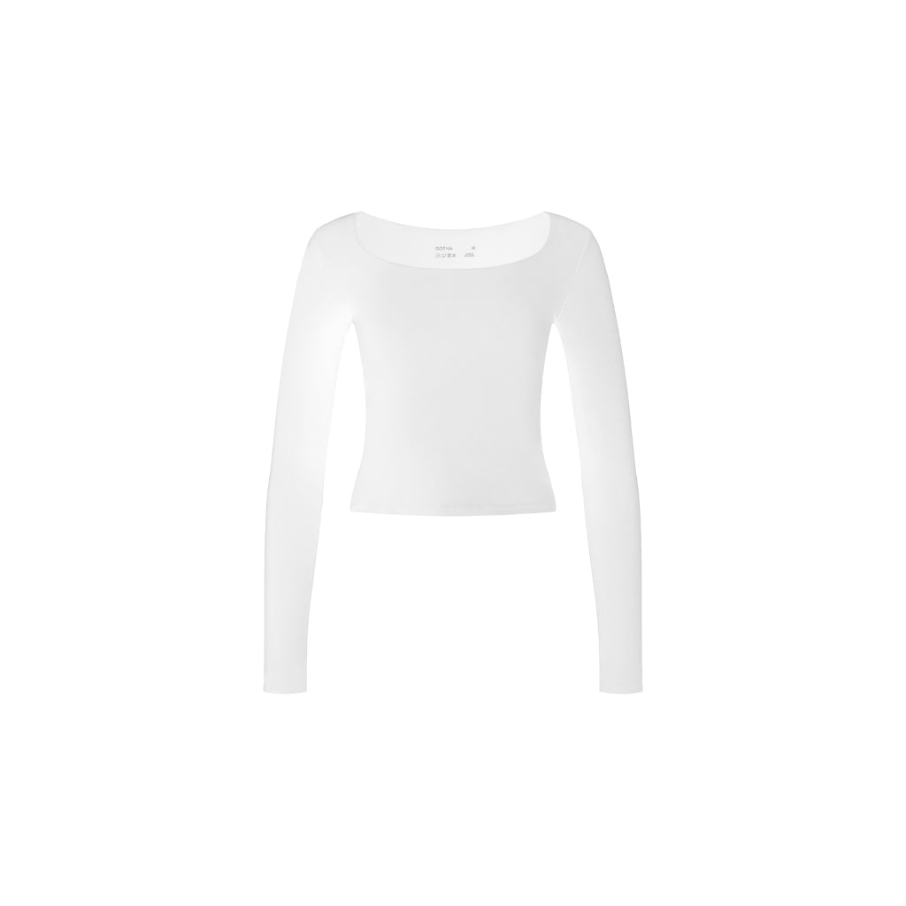 GOENA Blair Scoop Neck Long Sleeve T-Shirt