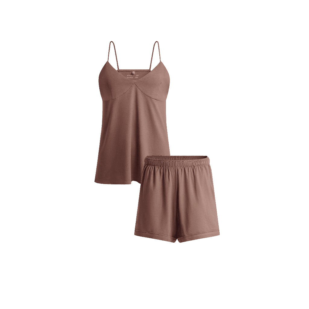 Sweetheart Strappy Tank Pajamas Set