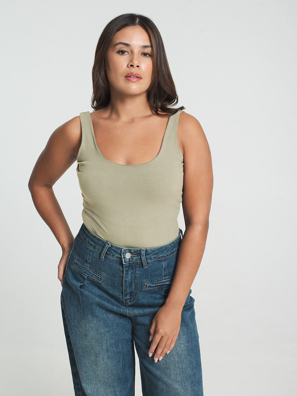 Briana Backless Sleeveless Bodysuit Top