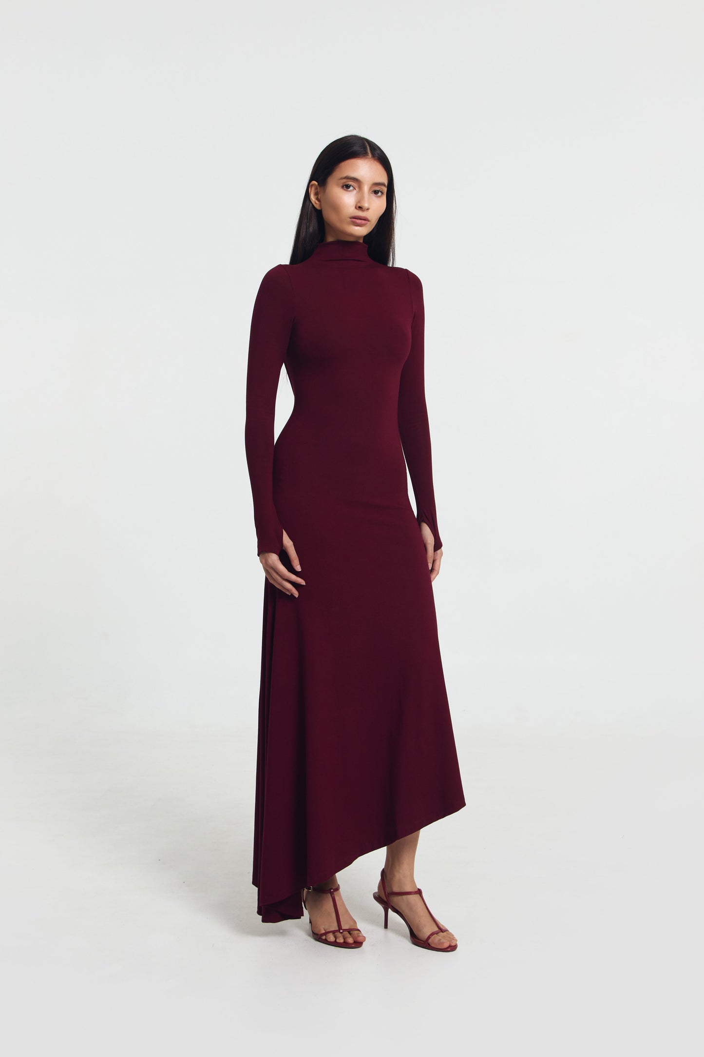 GOENA Marissa Mock Neck Long Sleeve