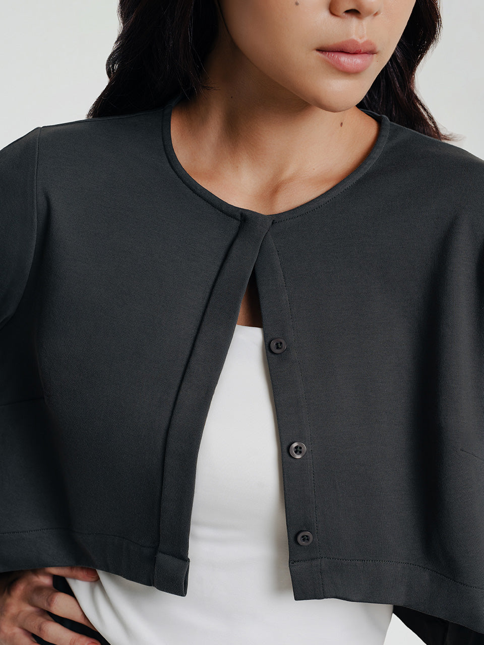 Cora Cotton Boxy Cardigan