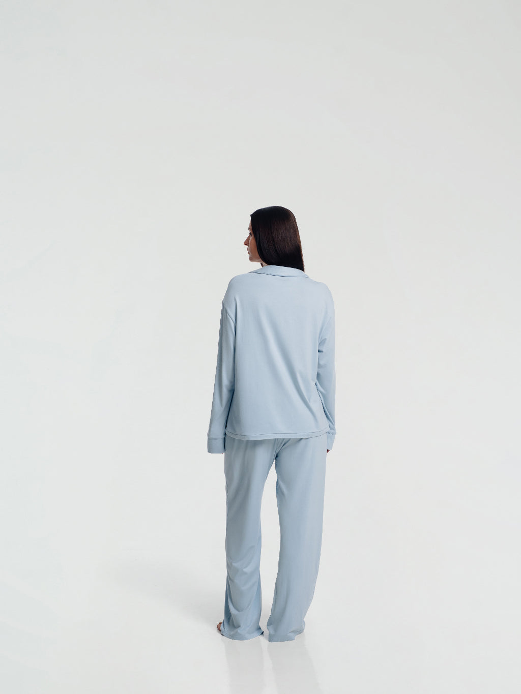 Long Sleeve Button Down Pajamas Set