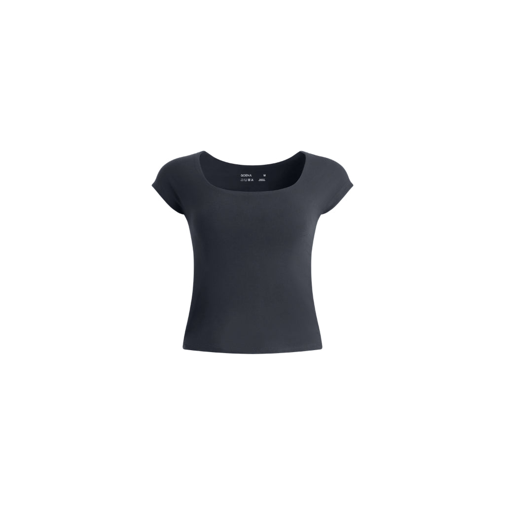 Bianca Scoop Neck Cap Sleeve T-Shirt