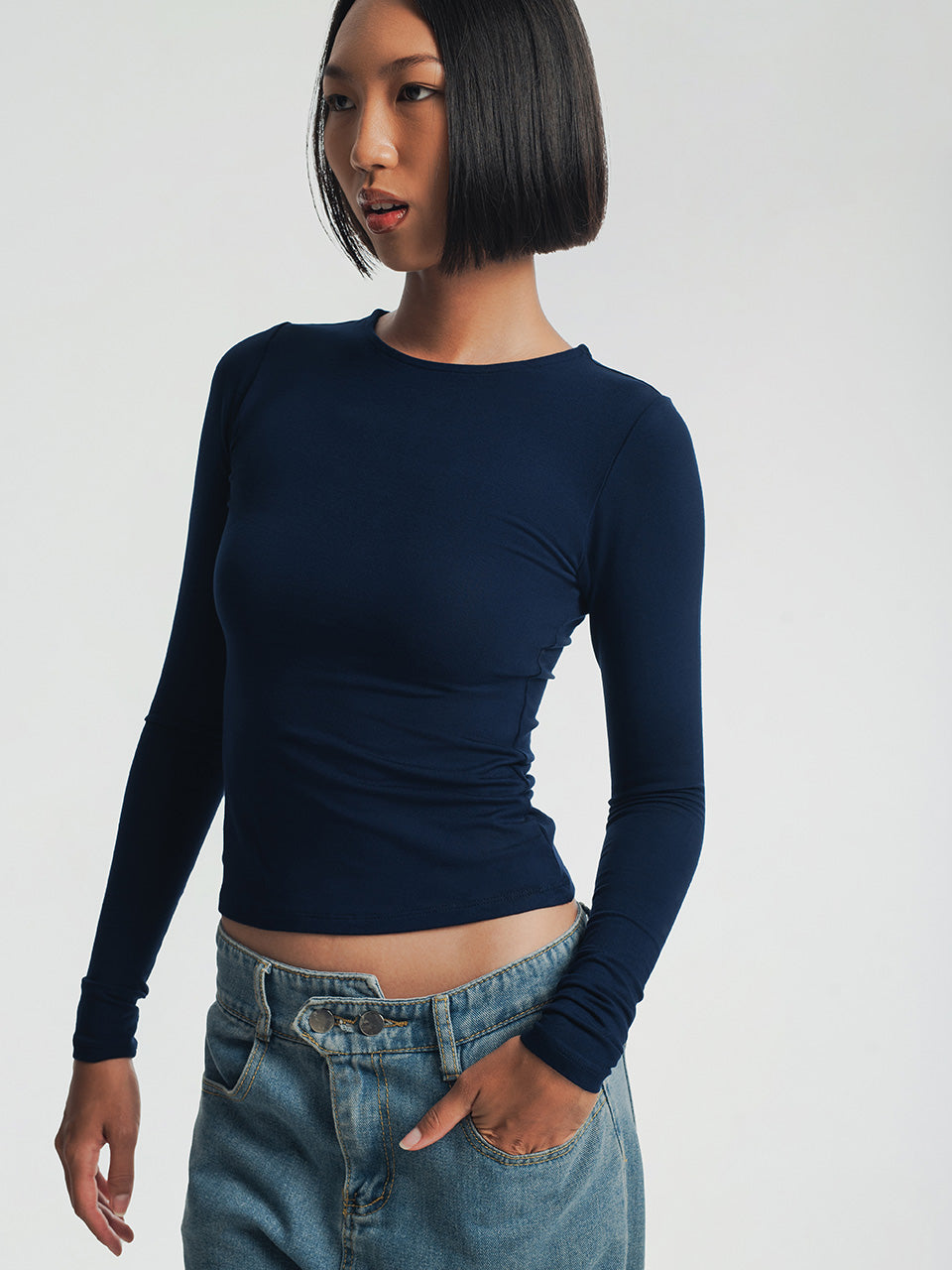 Moira Long Sleeve Fitted T-Shirt
