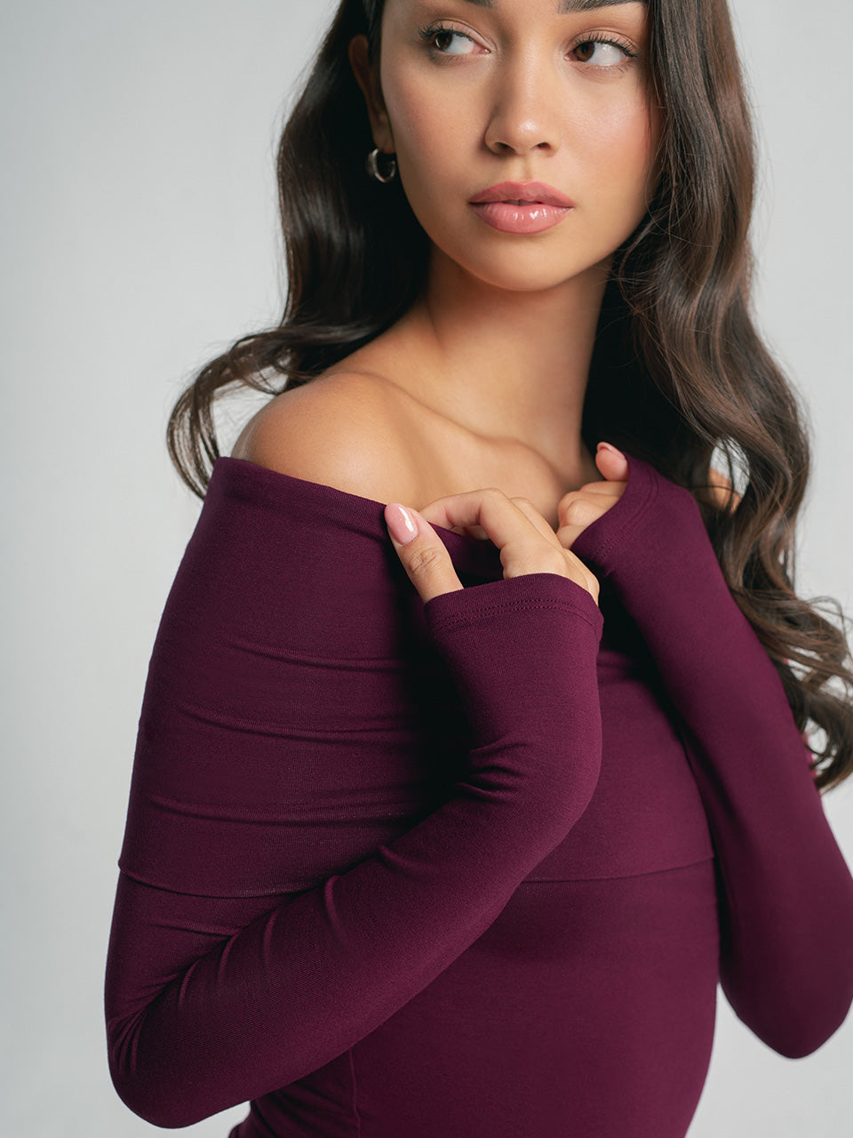 Olivia Fold Over Long Sleeve