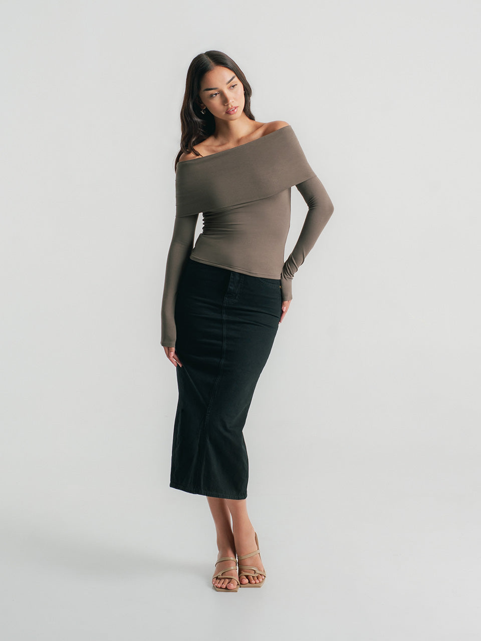 Olivia Fold Over Long Sleeve