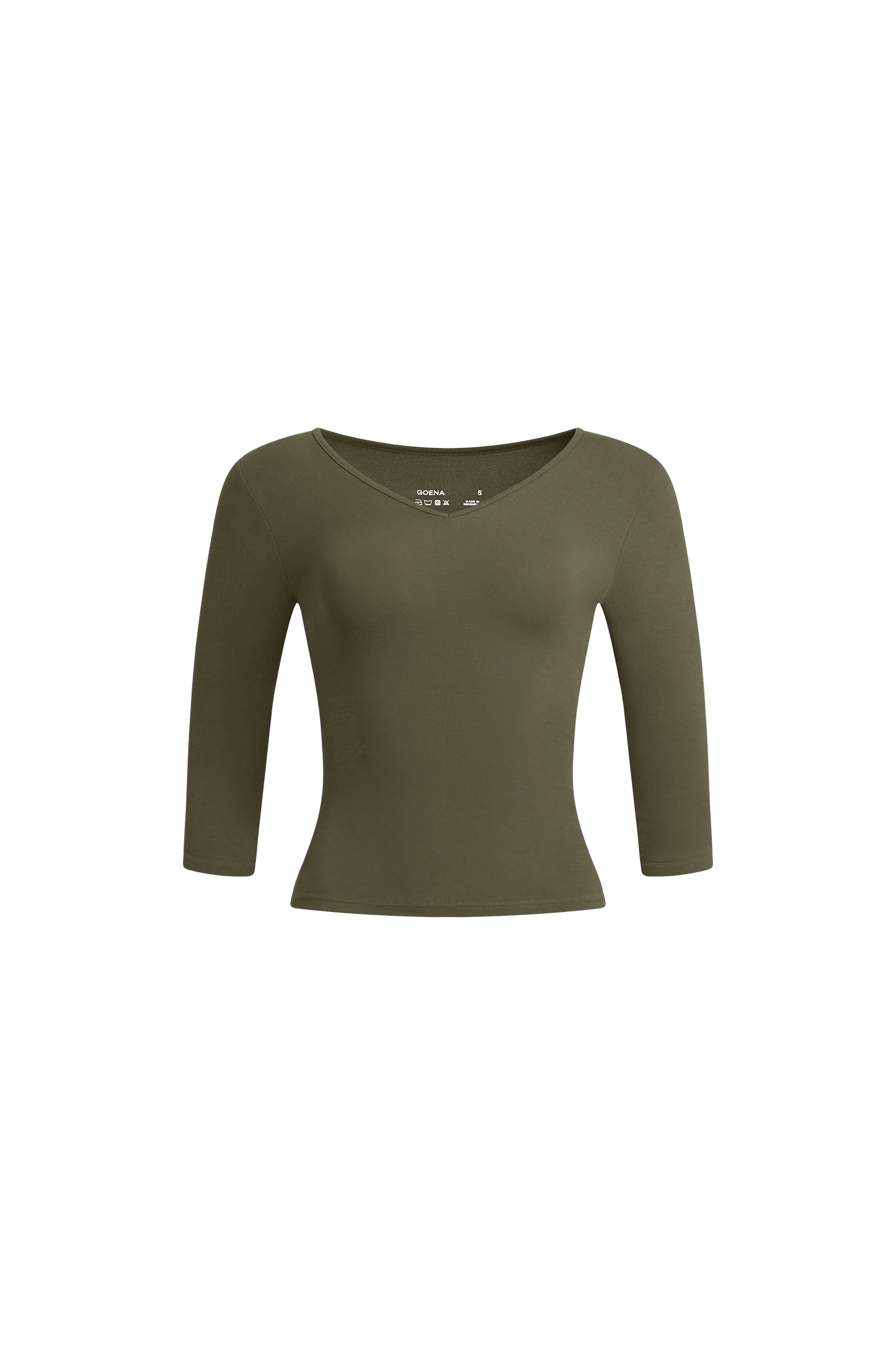 Camille Quartersleeve V-Neck Top