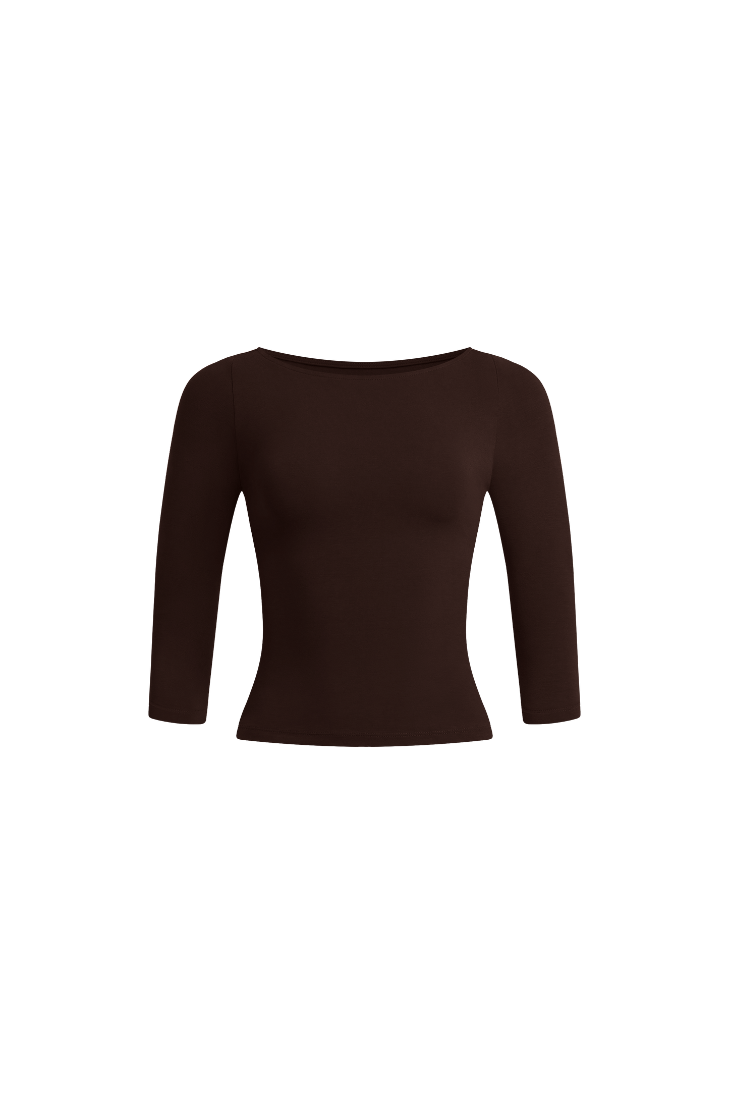 Amanda Quarter Sleeve Boatneck Top