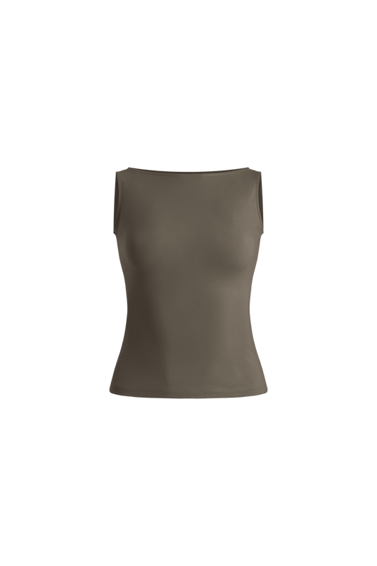 GOENA Helga Boatneck Sleeveless Top