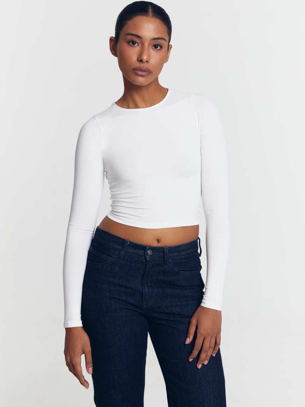Moira Crop Long Sleeve Top