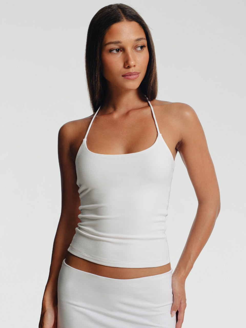 GOENA Stella Round Neck Halter Strappy Tanktop