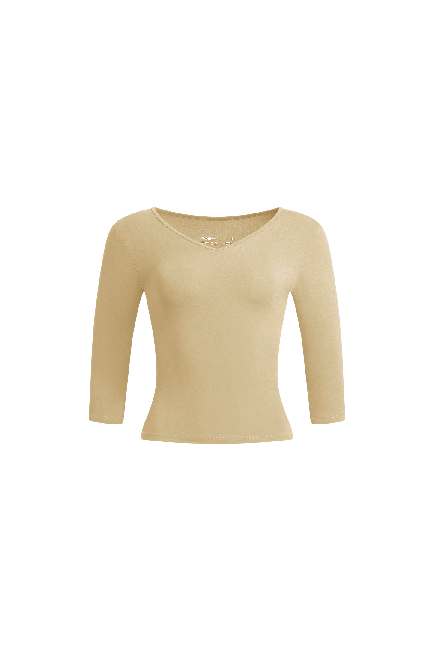 Camille Quartersleeve V-Neck Top