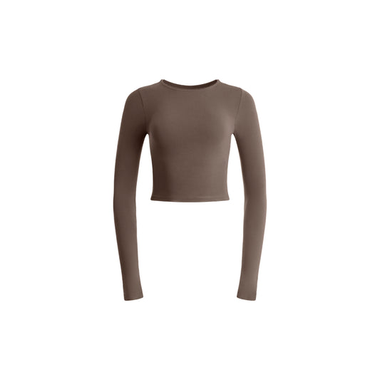 Moira Crop Long Sleeve Top
