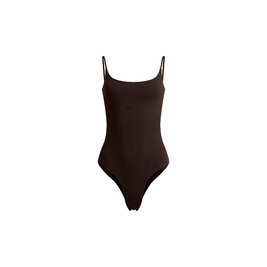 GOENA Samantha Round Neck Strappy Tank Top Bodysuit