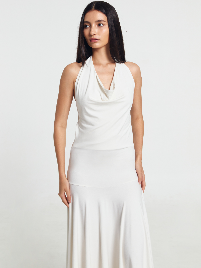 GOENA Cindy Cowl Neck Dress