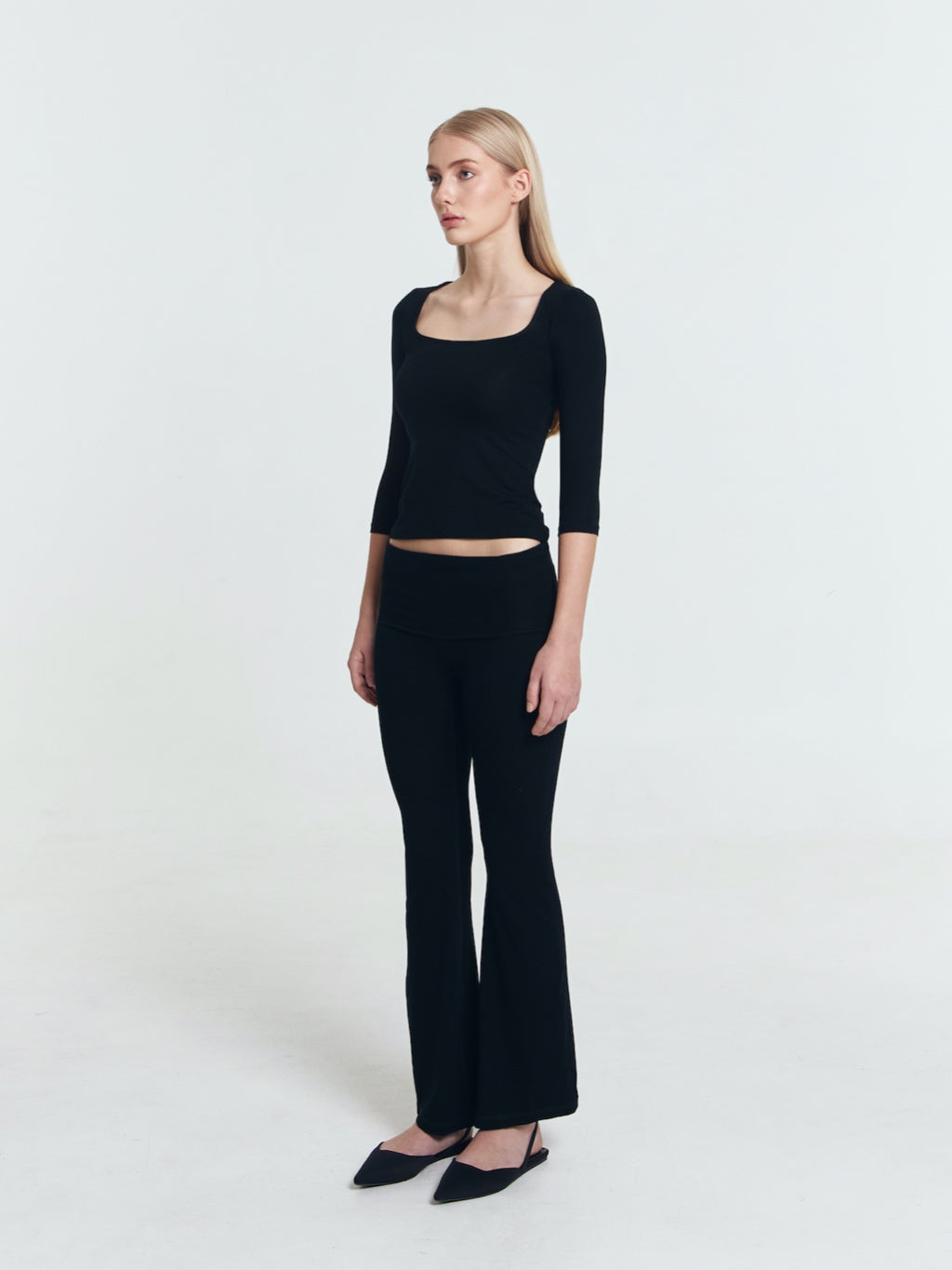GOENA Laura Quartersleeve Scoop Neck Top