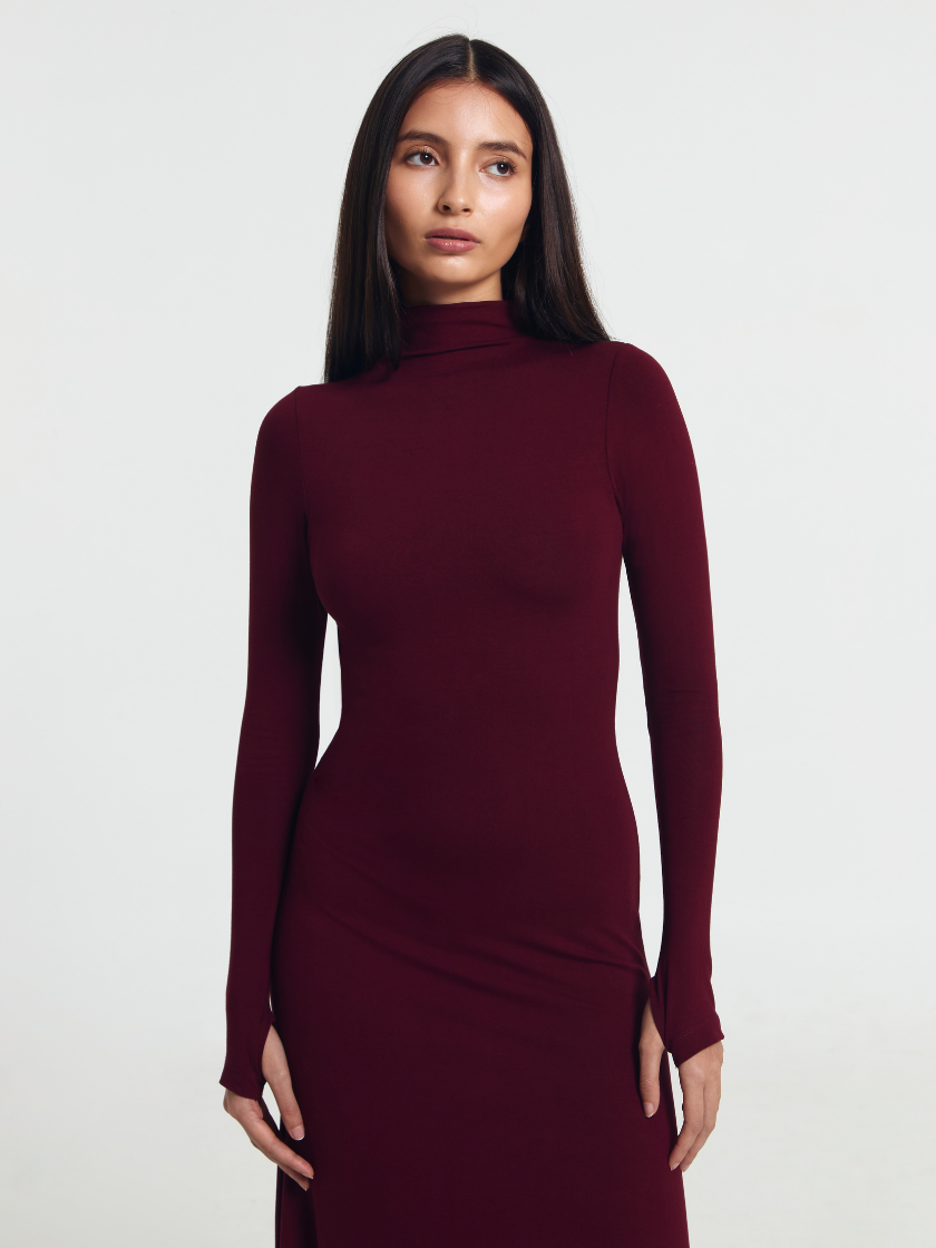 GOENA Marissa Mock Neck LongSleeve