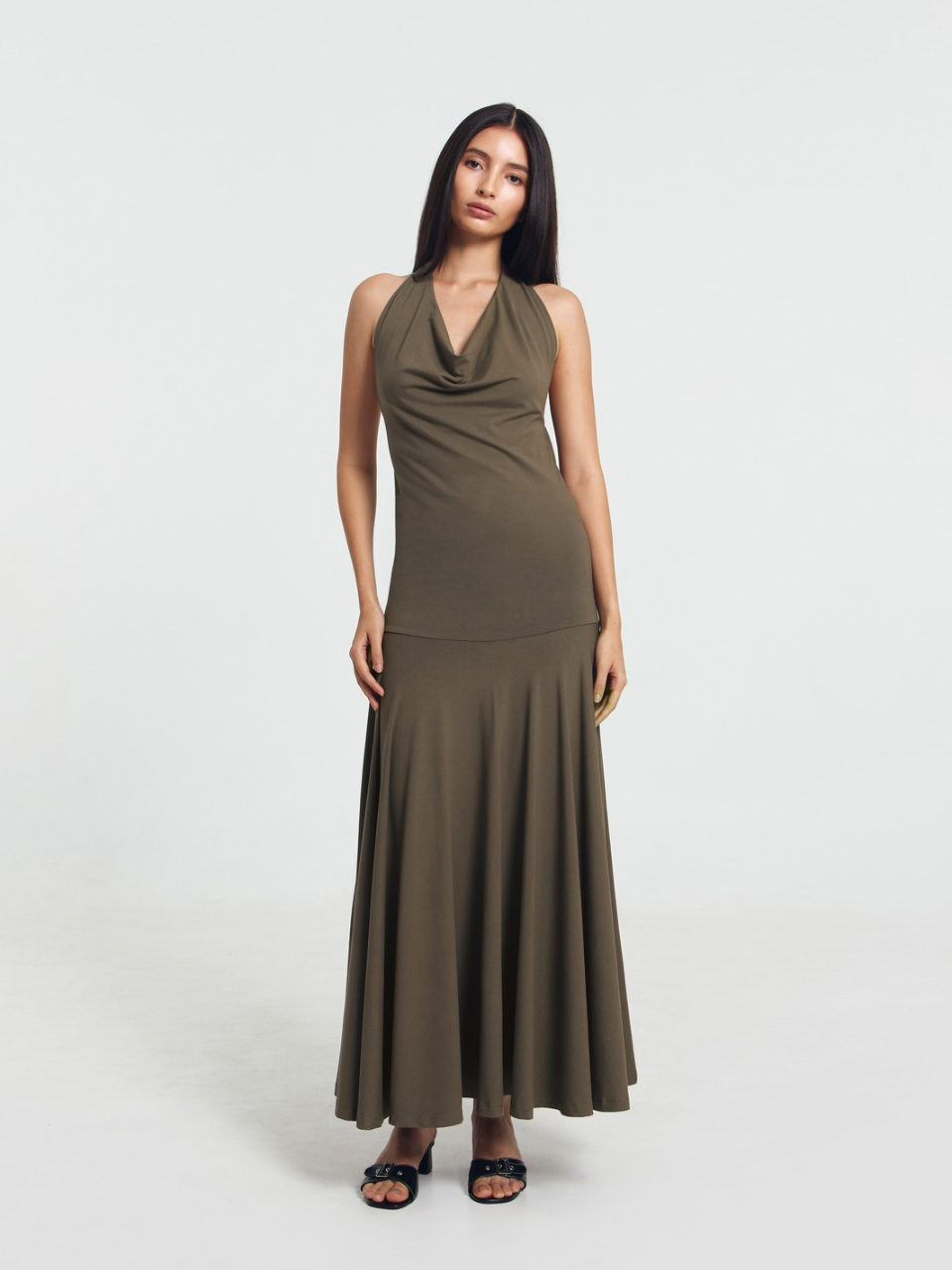 GOENA Cindy Cowl Neck Dress