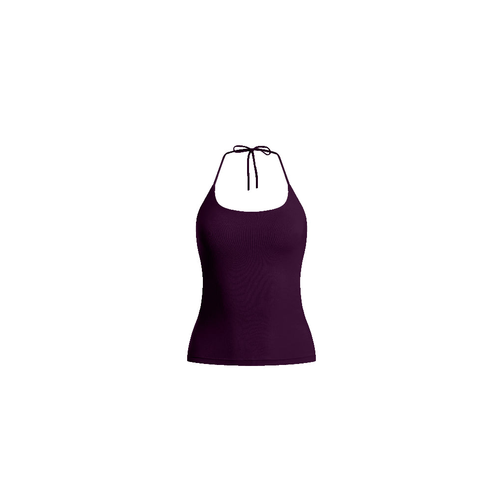 GOENA Stella Round Neck Halter Strappy Tanktop