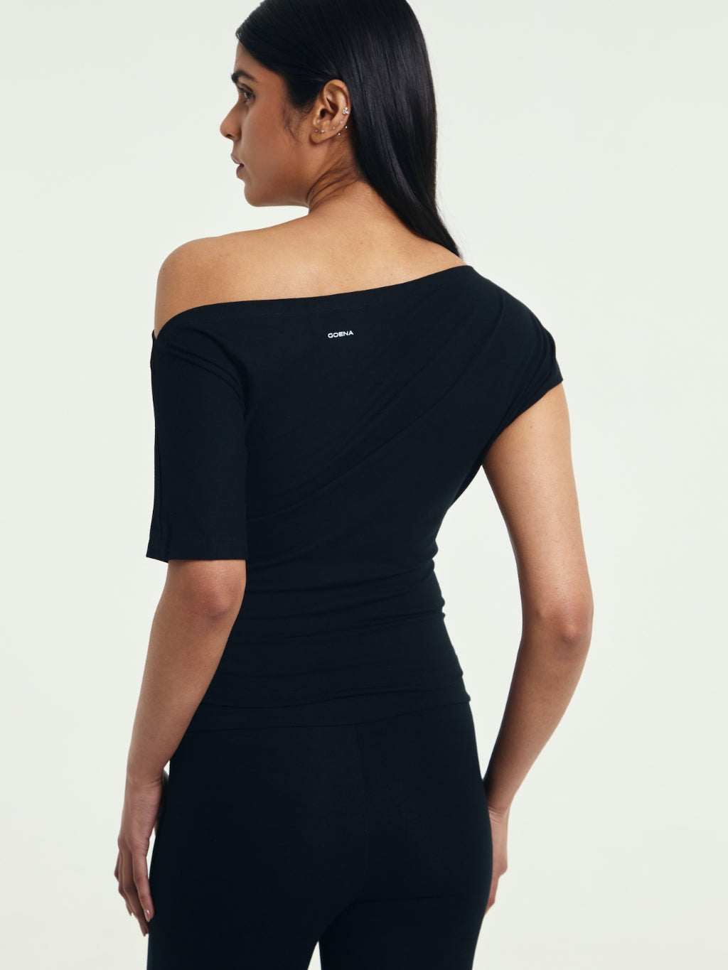 Alana Asymmetrical Boatneck Top