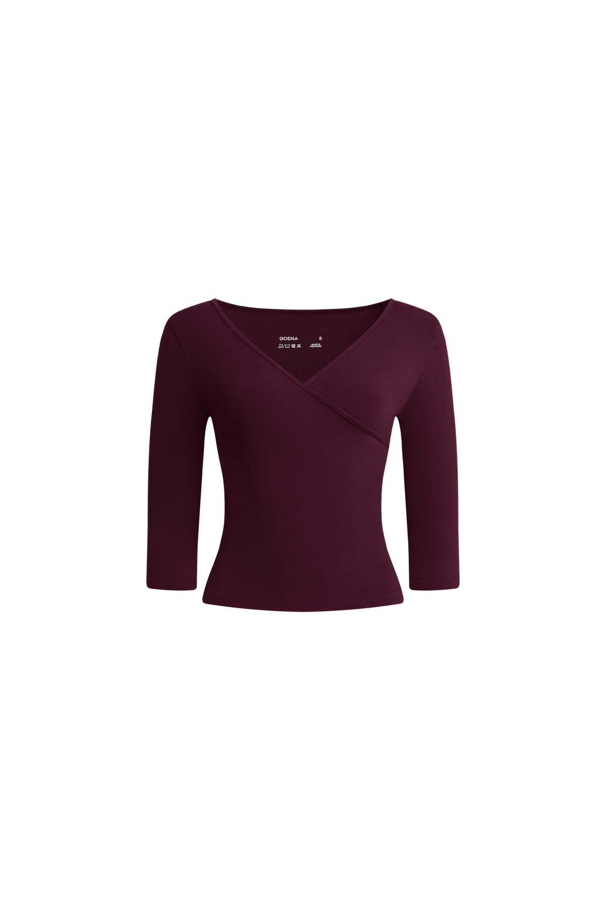 Paige Quartersleeve Wrap Top