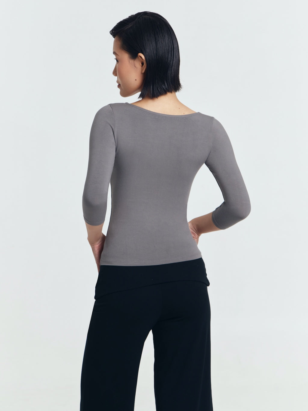 GOENA Laura Quartersleeve Scoop Neck Top