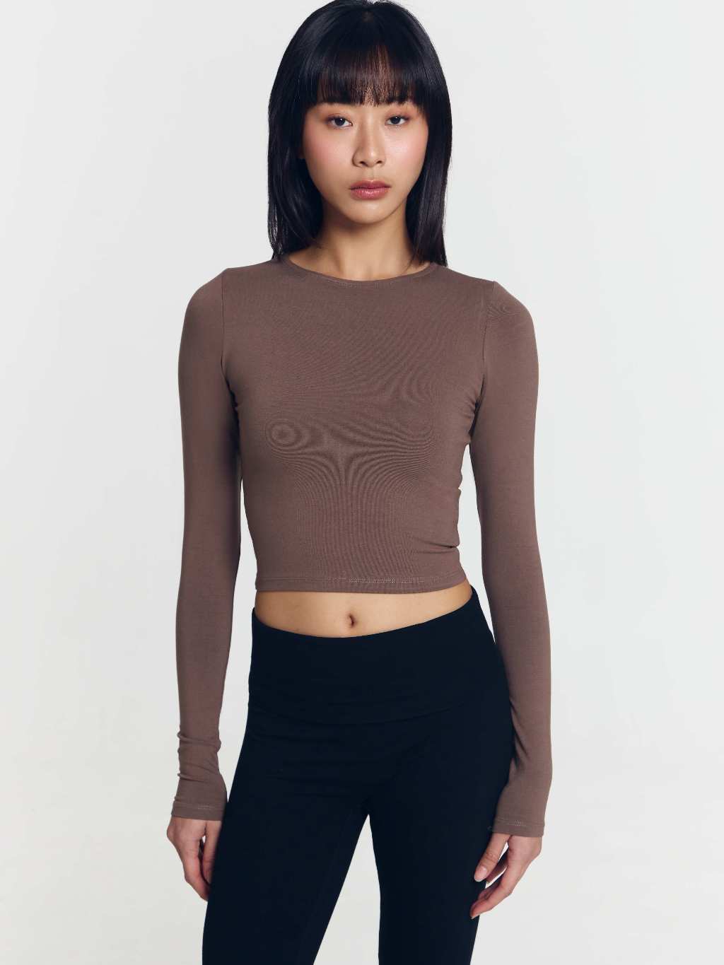 Moira Crop Long Sleeve Top