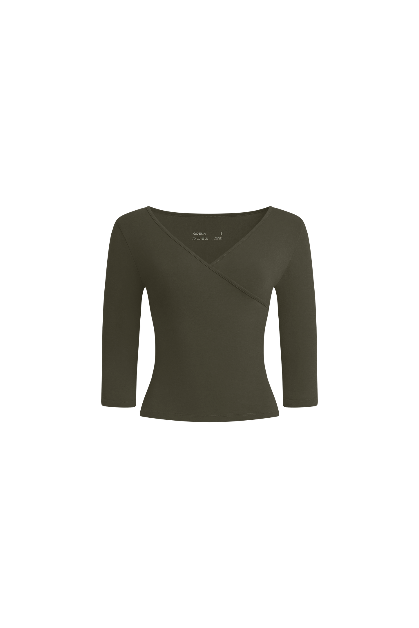 Paige Quartersleeve Wrap Top