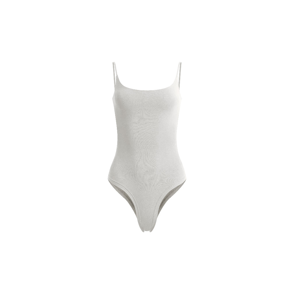 Samantha Round Neck Strappy Tank Top Bodysuit