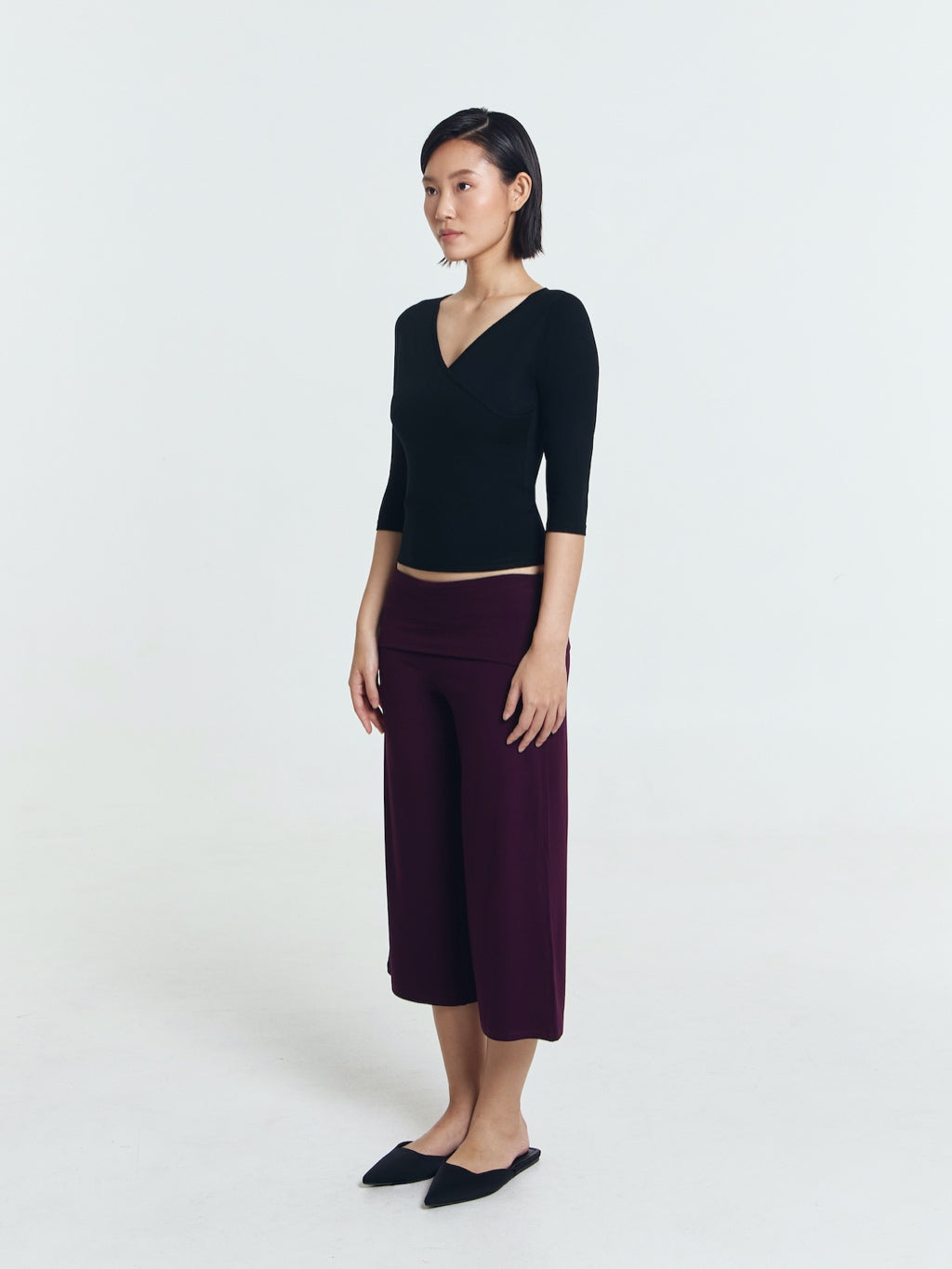 Paige Quarter Sleeve Wrap Top