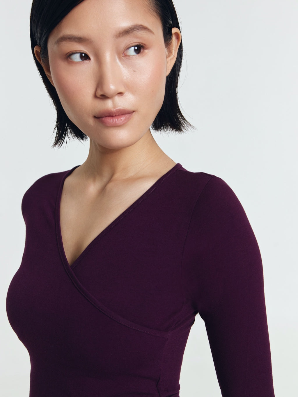 Paige Quarter Sleeve Wrap Top