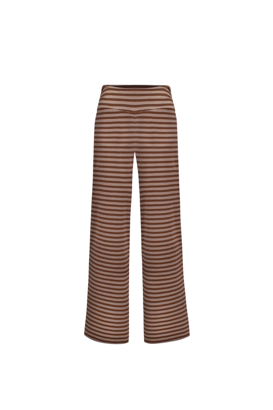 Payton Folded  Waistband Straight Pants