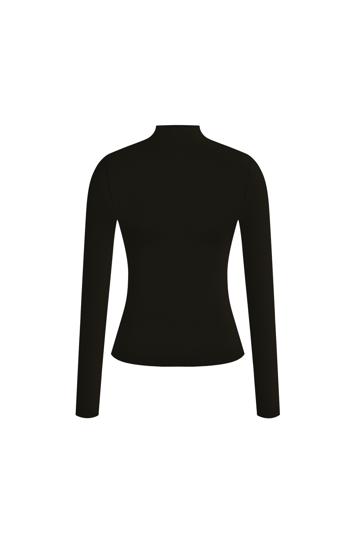 Mila Mock Neck Long Sleeve Fitted Top