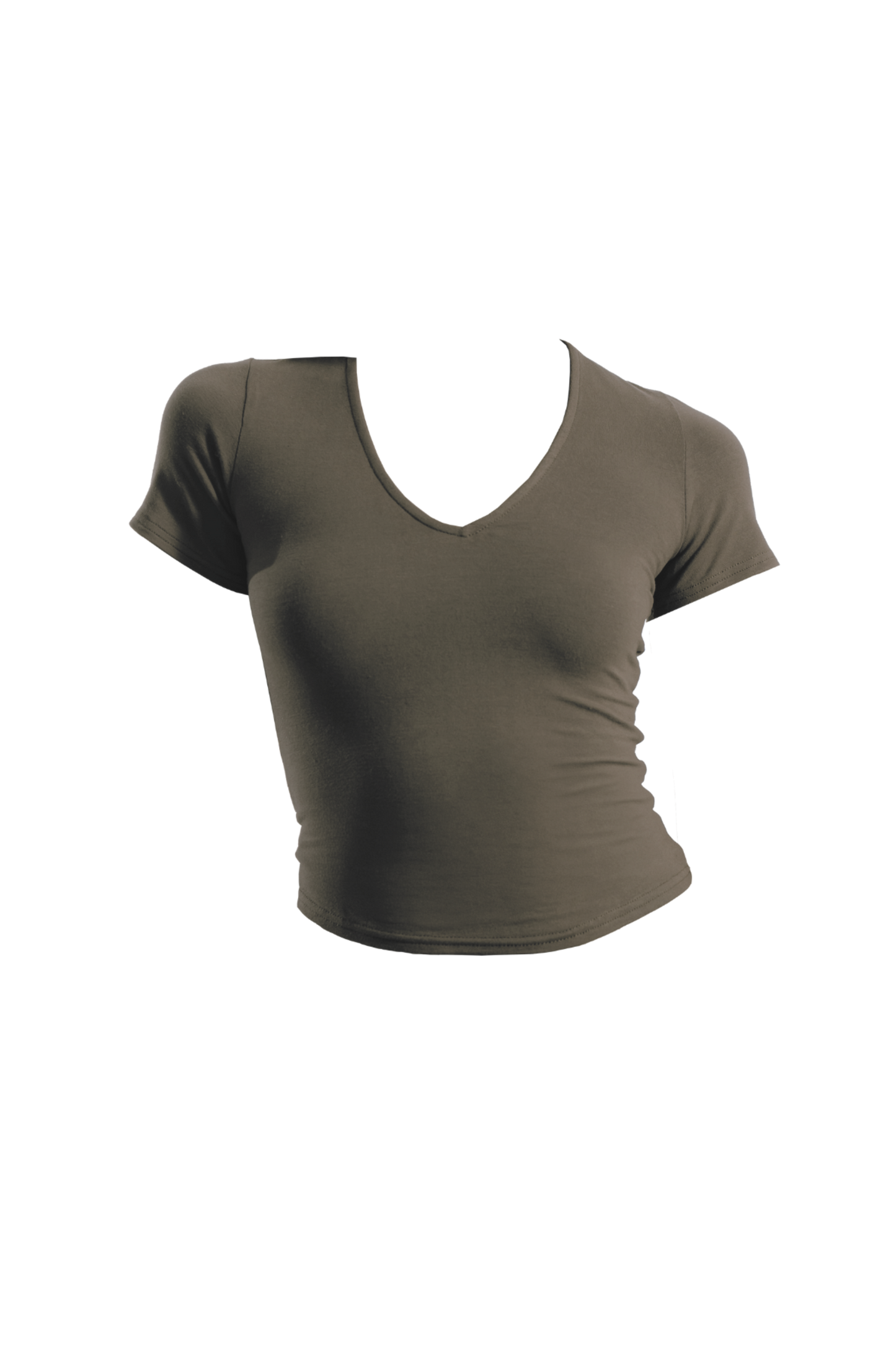 Vera V-Neck Fitted T-Shirt