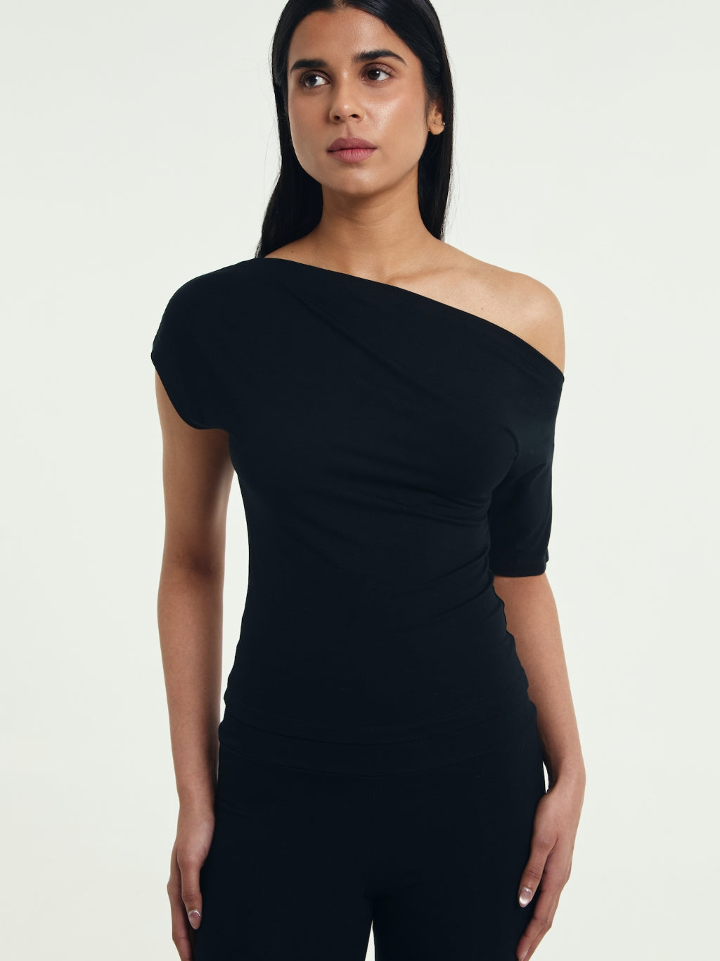 Alana Asymmetrical Boatneck Top