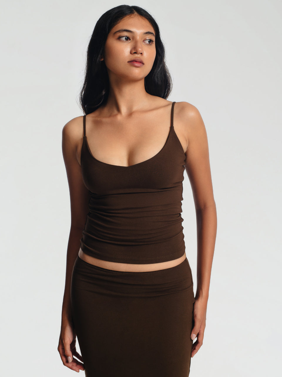 GOENA Sarah V Neck Strappy Tank Top