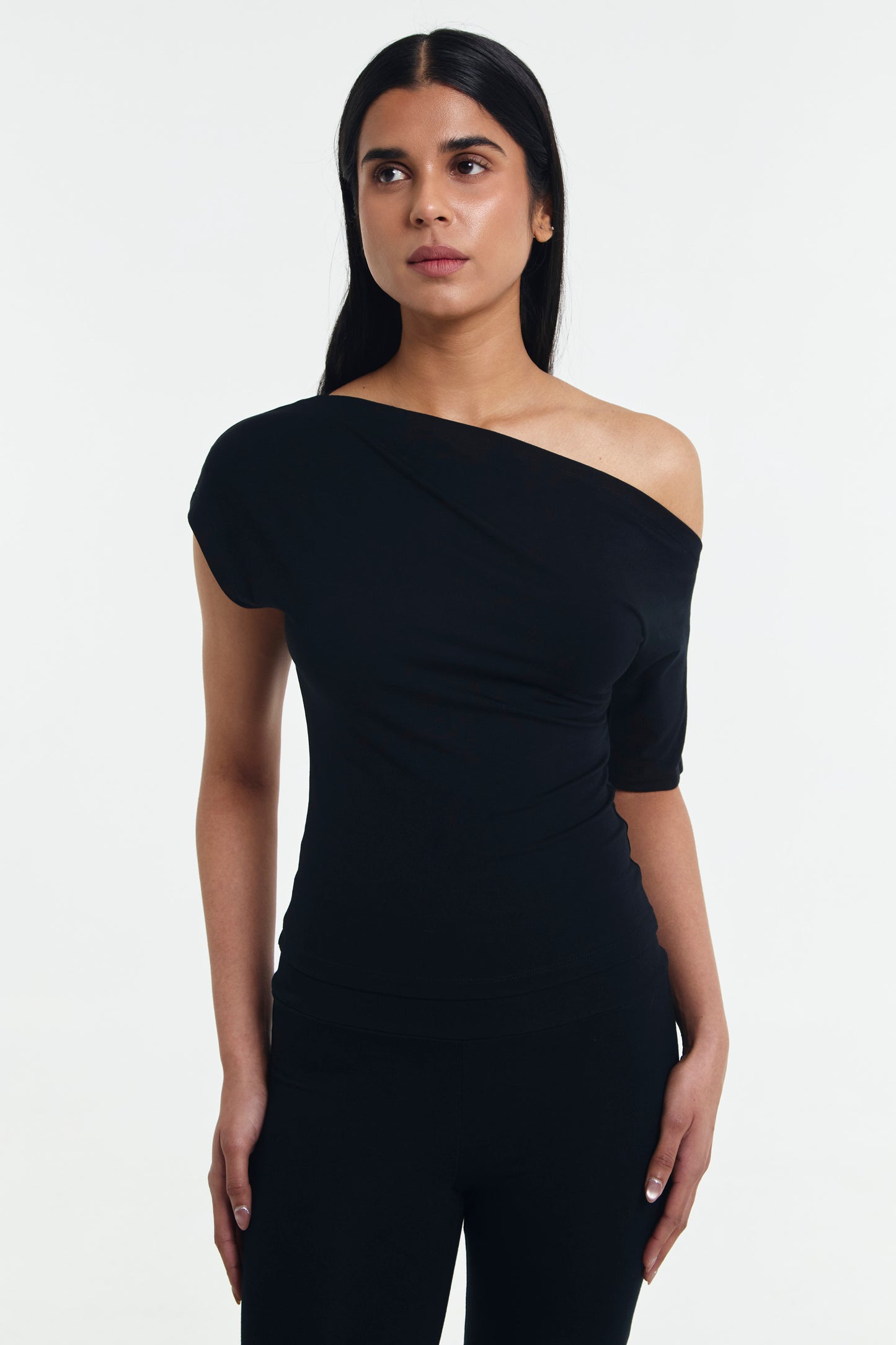 Alana Asymmetrical Boatneck Top