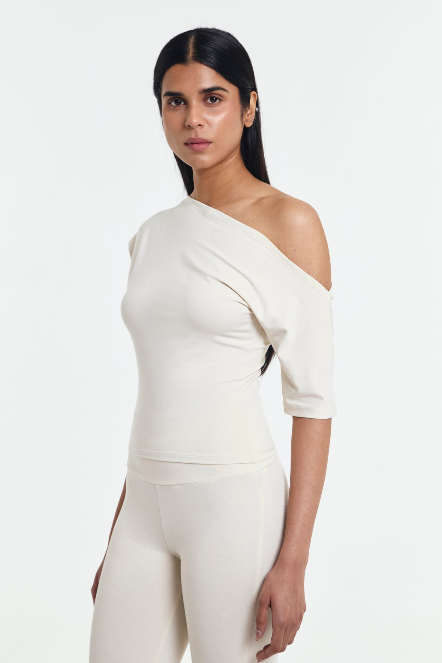 Alana Asymmetrical Boatneck Top