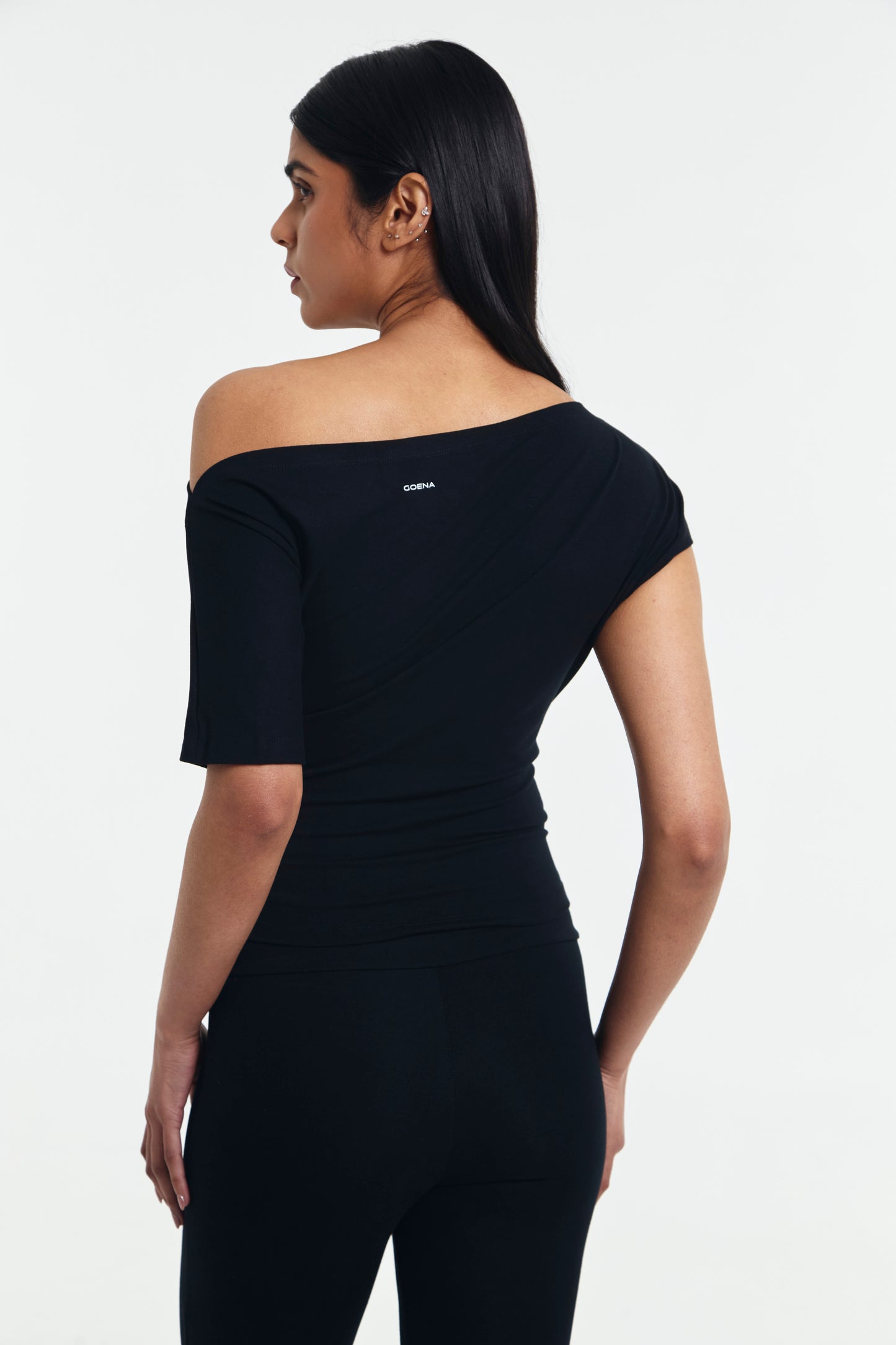 Alana Asymmetrical Boatneck Top