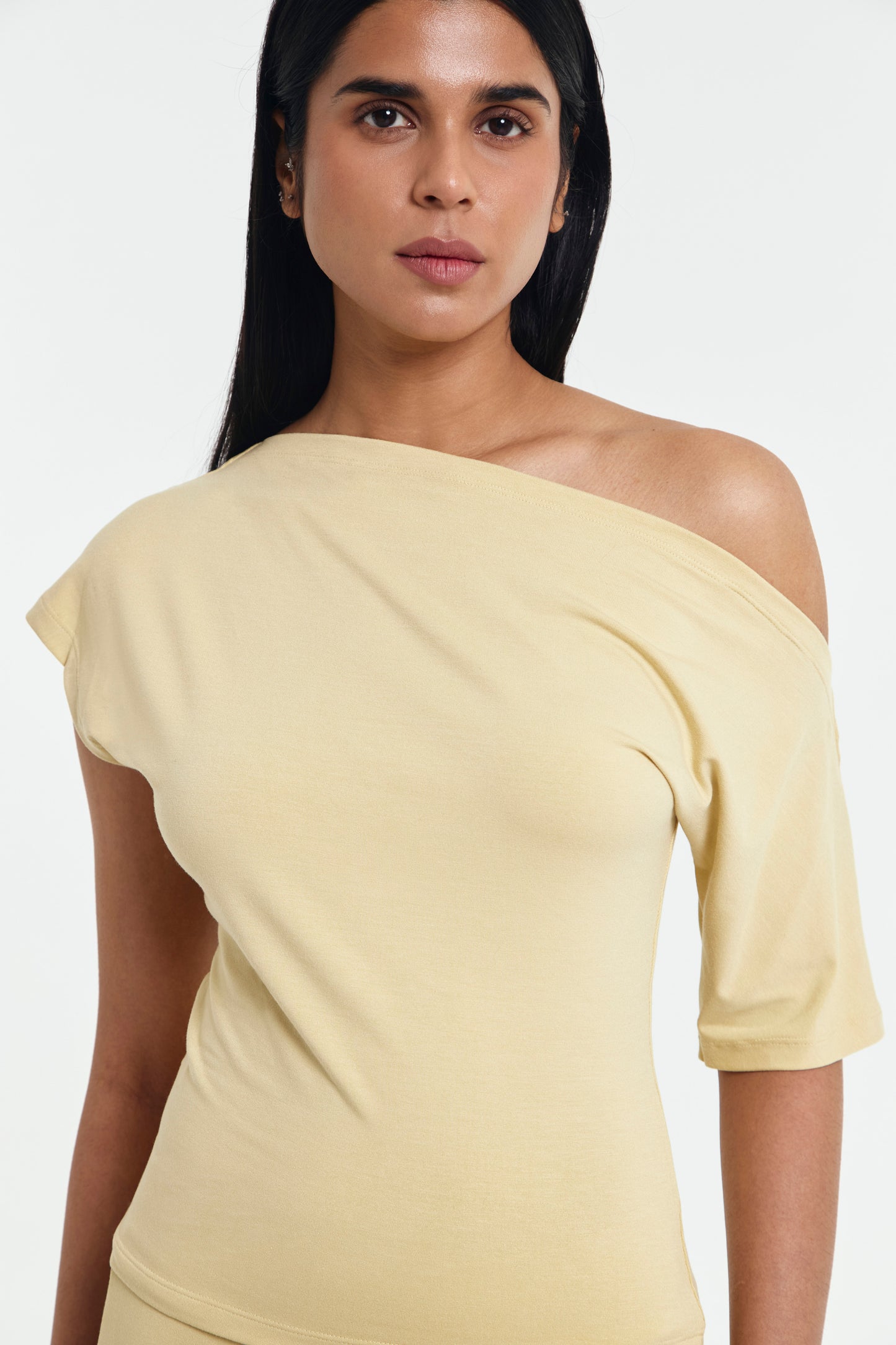 Alana Asymmetrical Boatneck Top