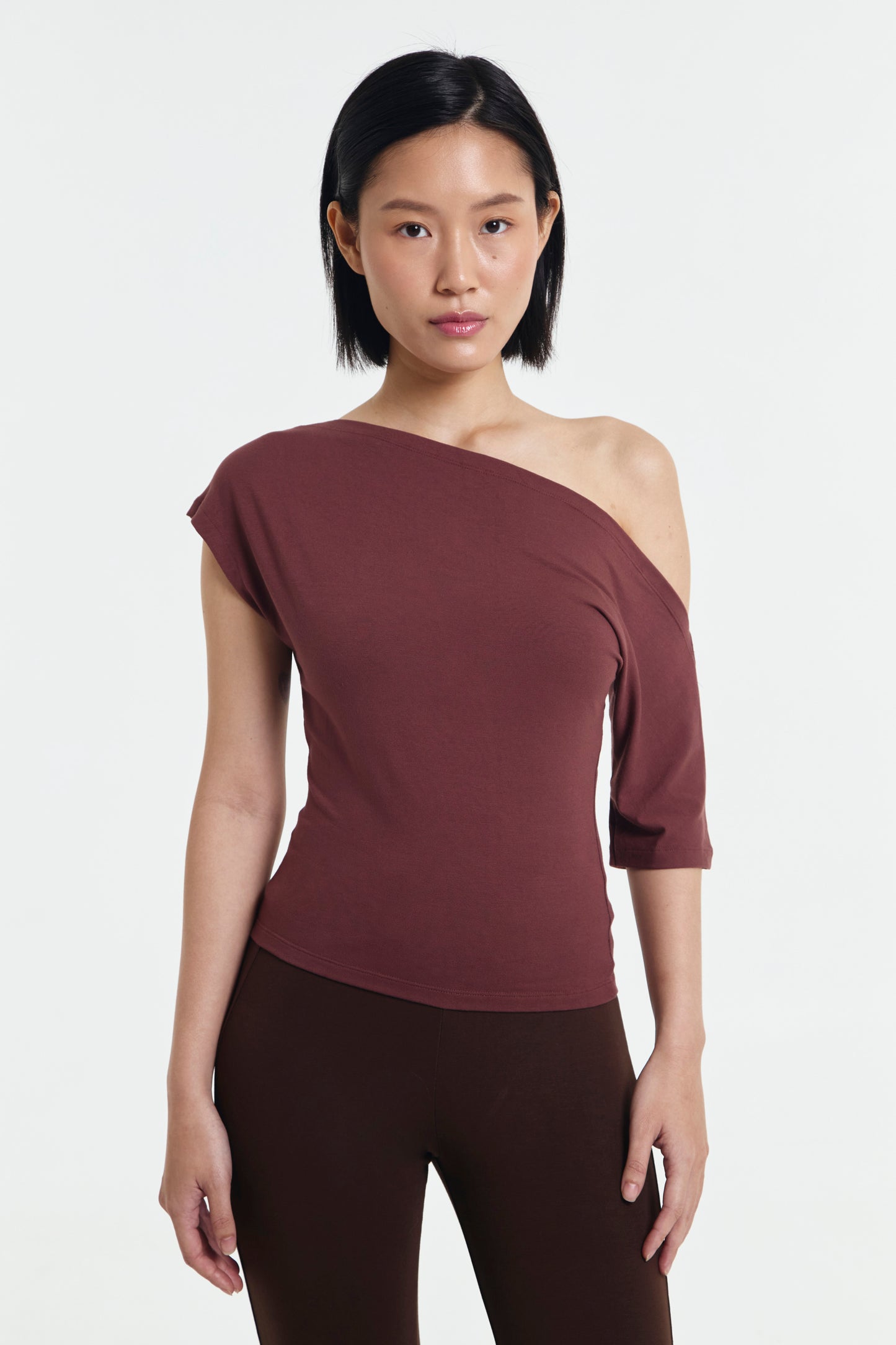 Alana Asymmetrical Boatneck Top