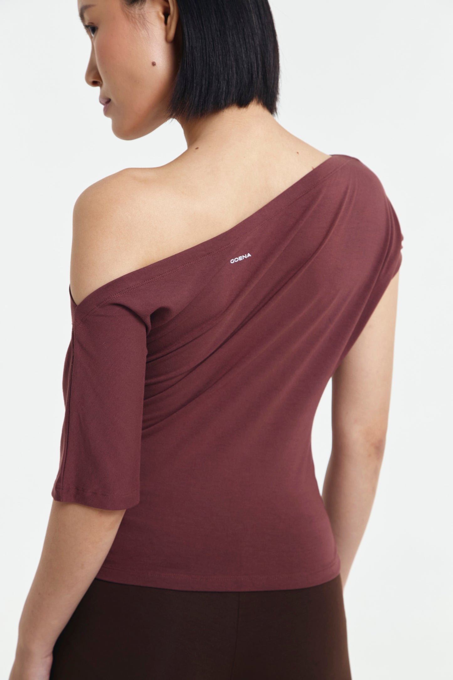 Alana Asymmetrical Boatneck Top