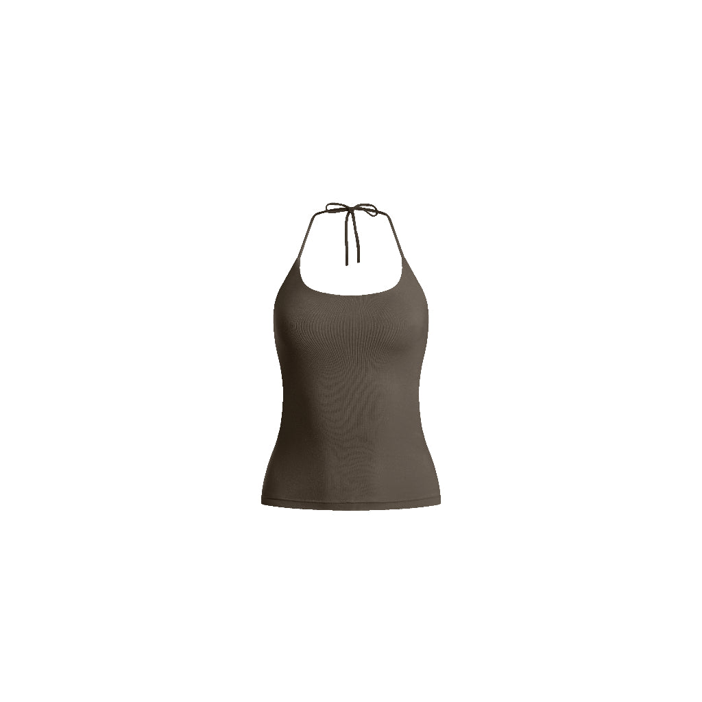 GOENA Stella Round Neck Halter Strappy Tanktop