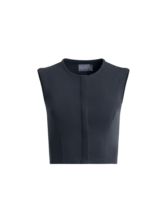 Carmen Cotton Cropped Vest Top