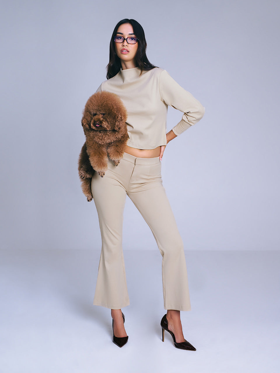 Cassey Cotton Flare Pants