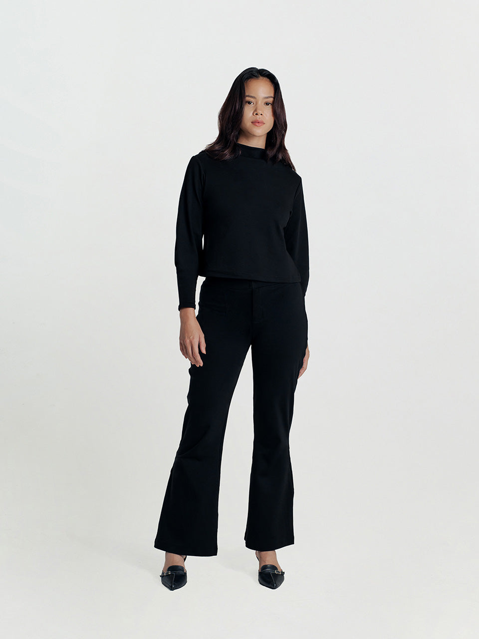 Cassey Cotton Flare Pants