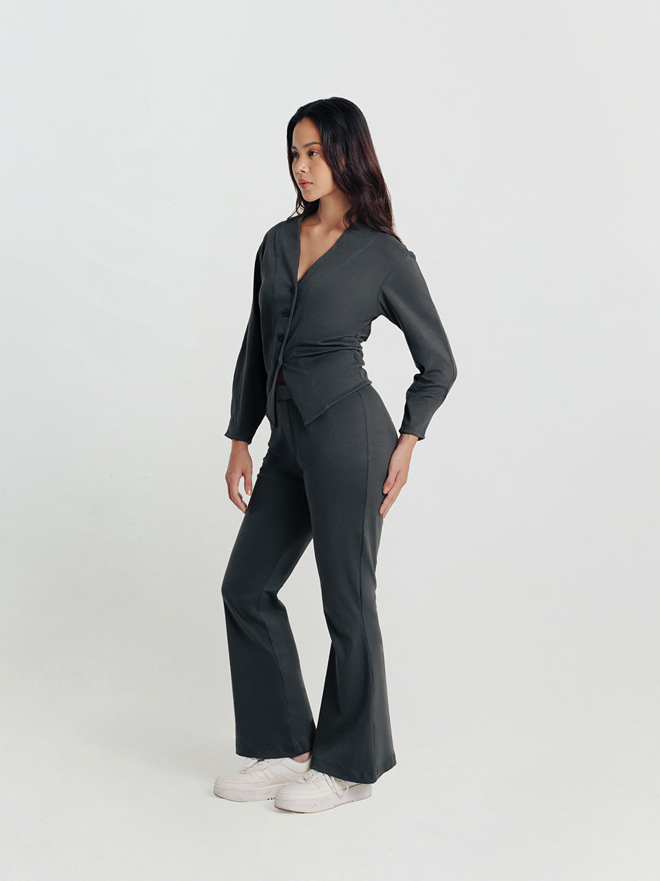 Cassey Cotton Flare Pants