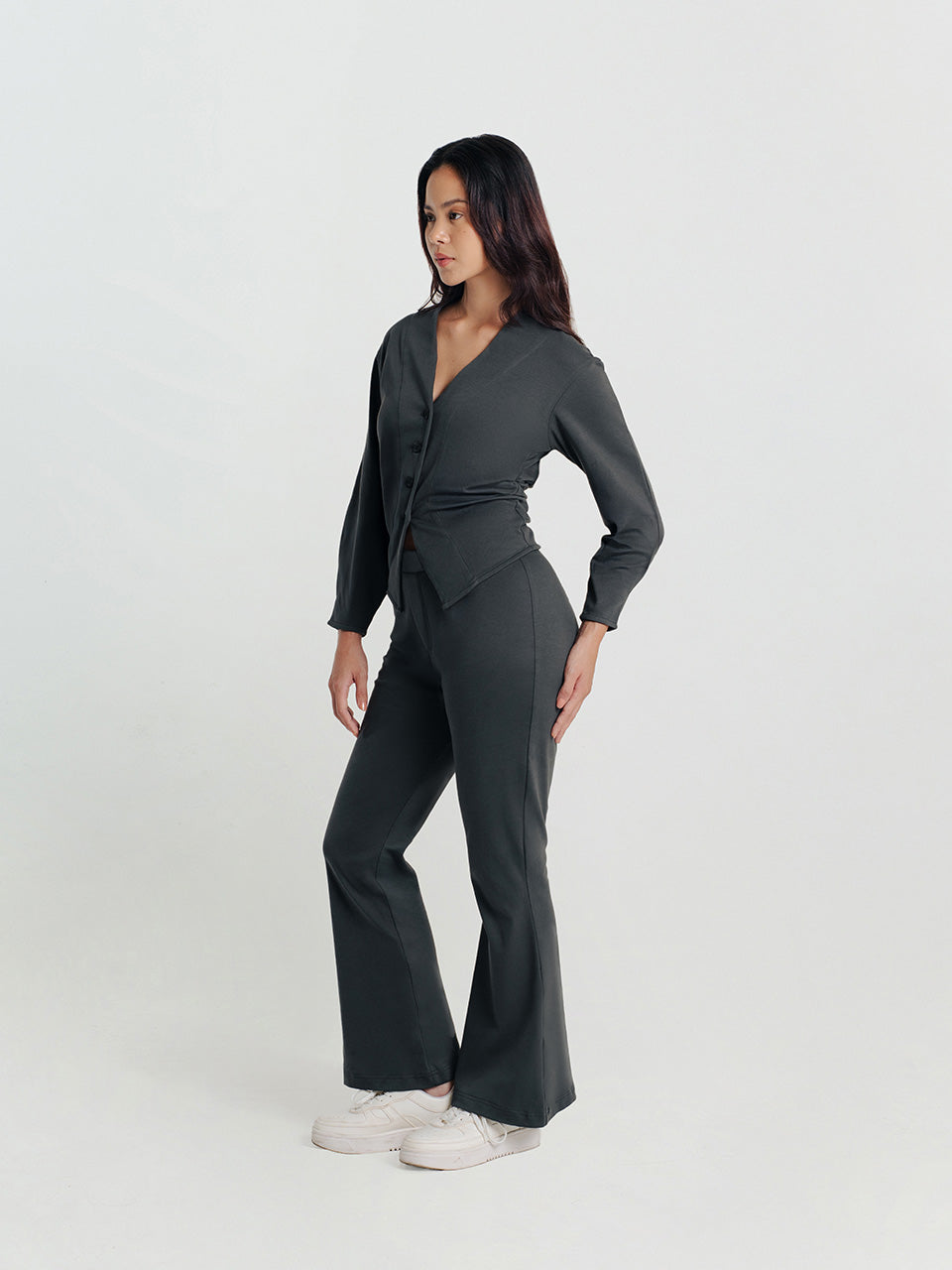 Cecile Cotton Fitted Cardigan